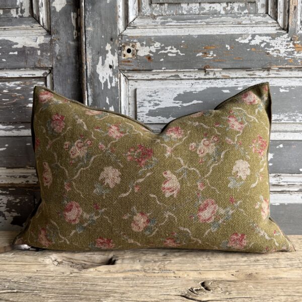 French Linen Lumbar- Jardin Bronze