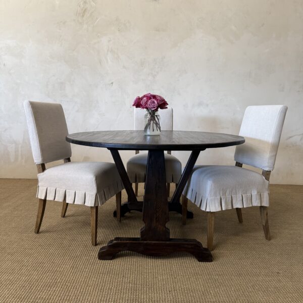 Lyon Oval Dining Table - Dark Walnut