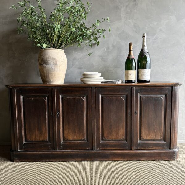 Bistro IV Cabinet - Distressed Walnut