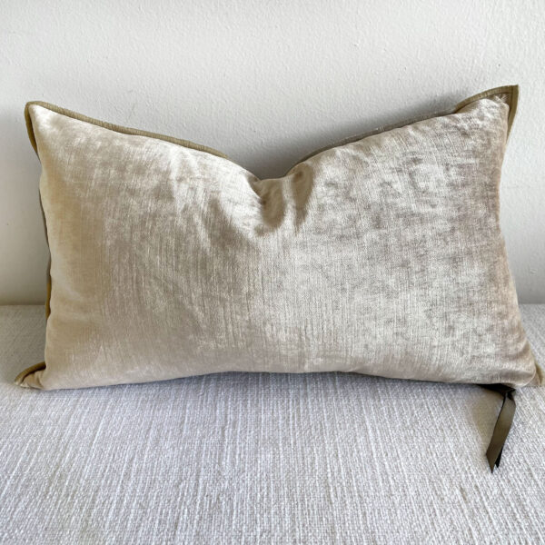 Royal Velvet Lumbar Pillow - Nude