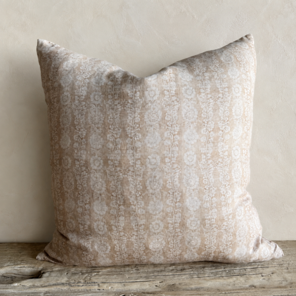 Floral Linen Pillow - Nancy