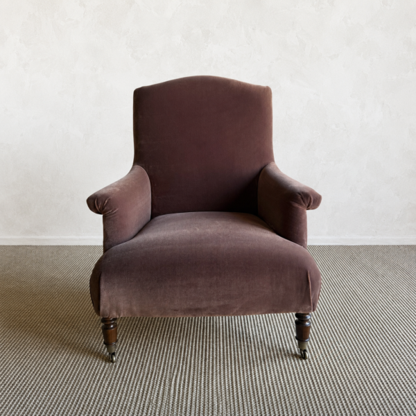 Alma Chair - Mohair Chestnut