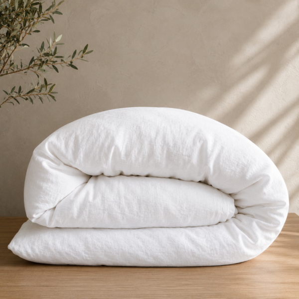 Linen Duvet Cover - White