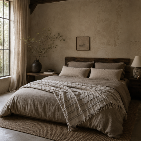 UN Natural Stripe Throw