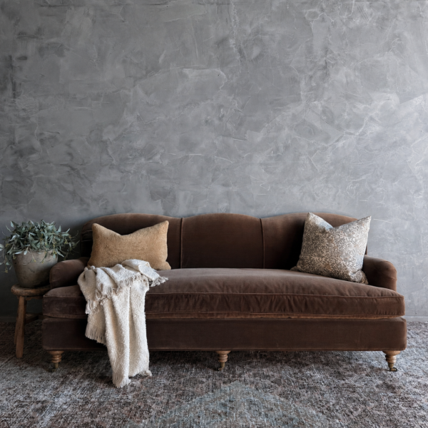 Modern English Sofa – Mohair