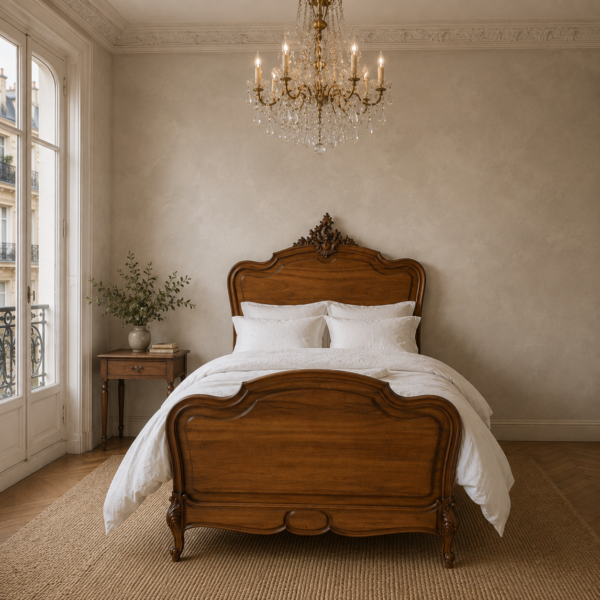 Walnut French Bed - Full