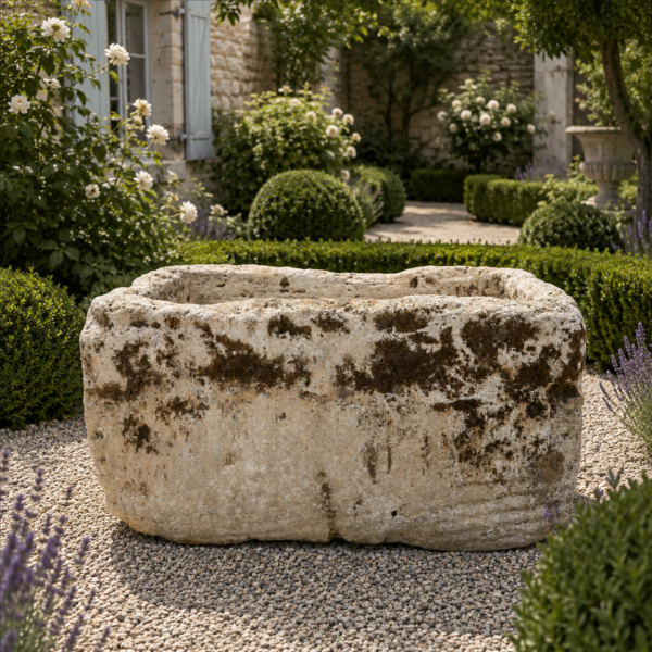 Antique Limestone Trough 51226O 23"L