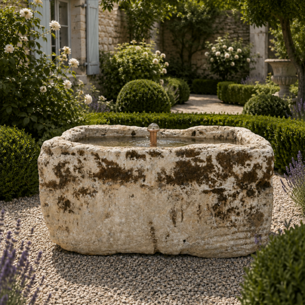 Antique Limestone Trough 51226O 23"L