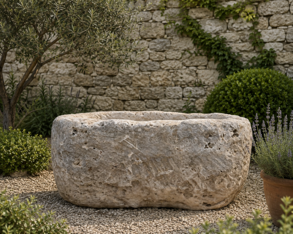 Antique Limestone Trough 51226A 34"L