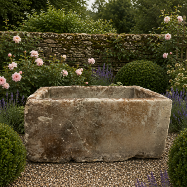 Antique Limestone Trough 51626B 35"W