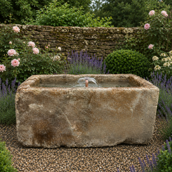 Antique Limestone Trough 51626B 35"W