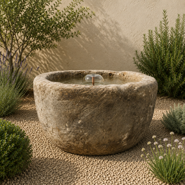 Antique Limestone Trough 51626C 31"D