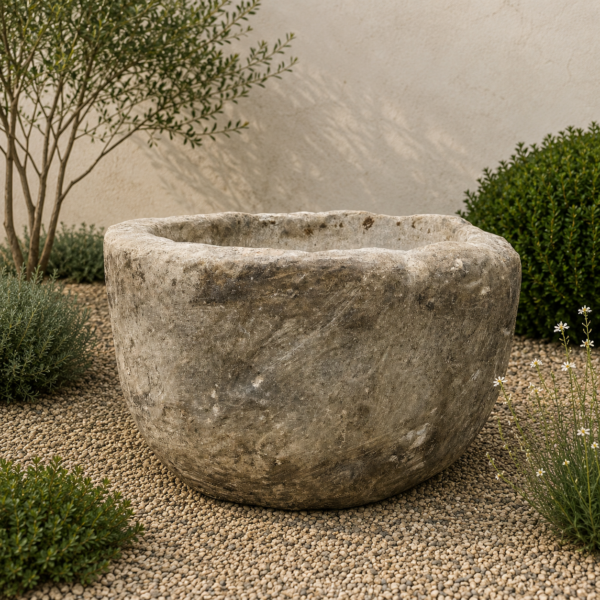 Antique Limestone Trough 51626C 31"D