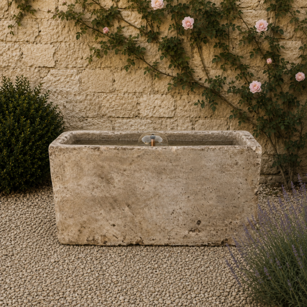 Antique Limestone Trough 51626H 26"L