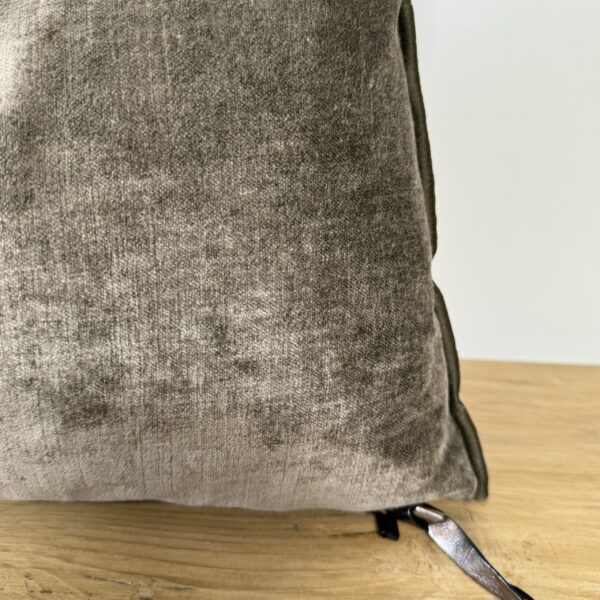Royal Velvet Lumbar Pillow - Kaki