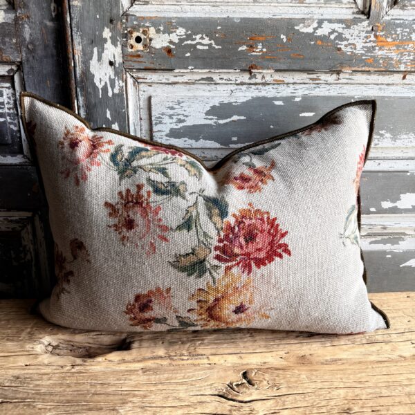 French Linen Lumbar - Imperial Bouquet