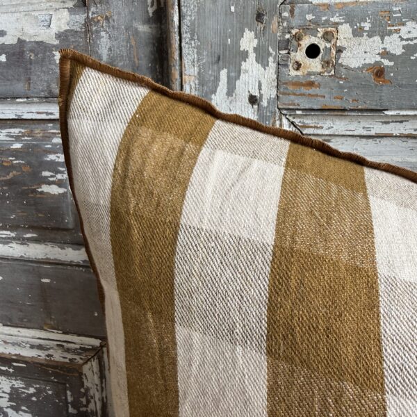 French Linen Accent - Vichy Havane