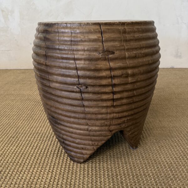 Sabeen Solid Walnut Side Table - Dark Walnt