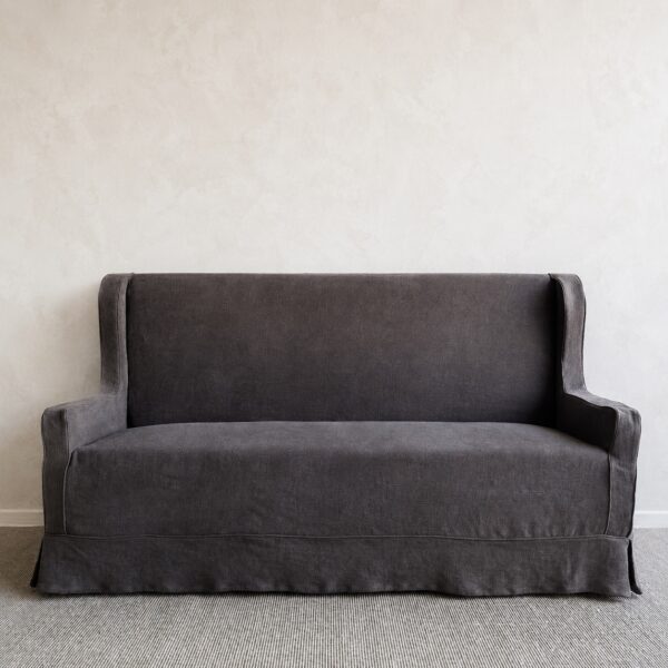 Brussels Slip Covered Settee Bench