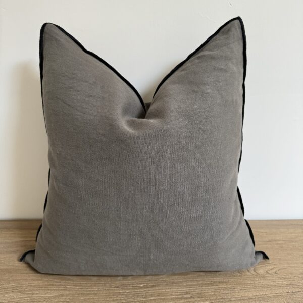 Stone Wash French Linen Accent Pillow-Elephant