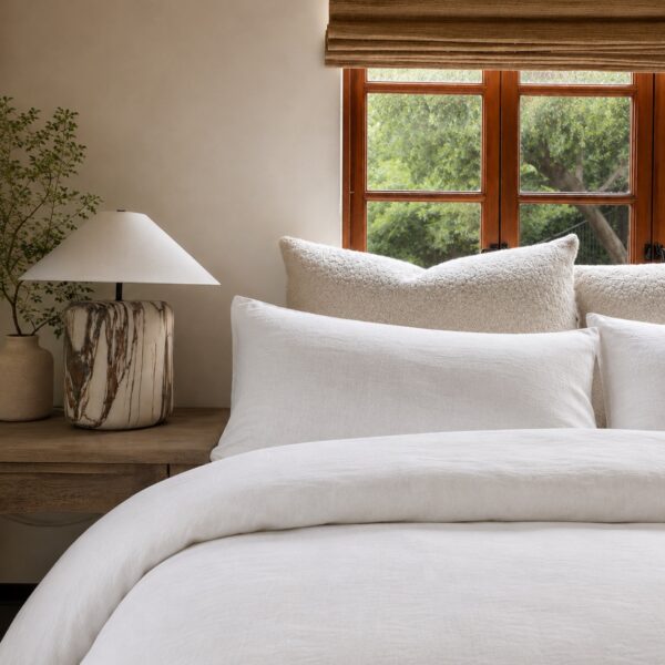 Linen Duvet Cover - White