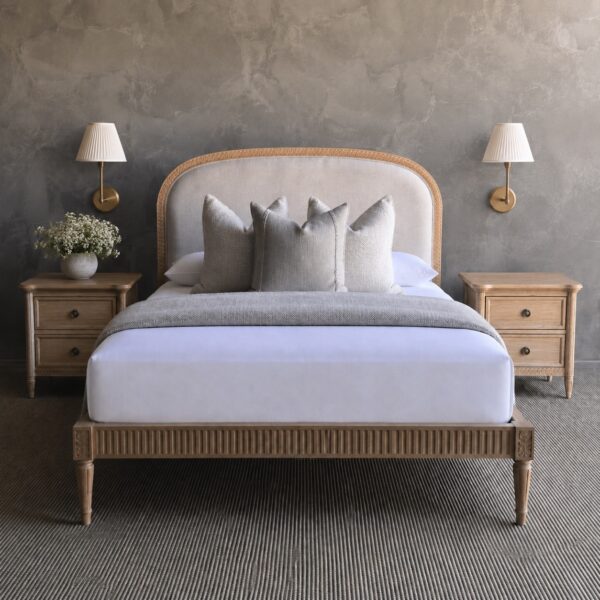 Louis Oak Bed Queen or King
