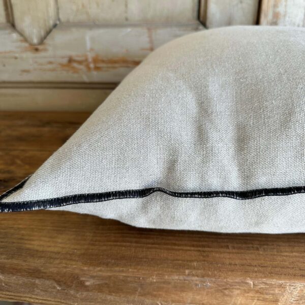 Stone Wash French Linen Accent Pillow – Natural