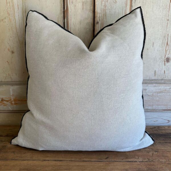 Stone Wash French Linen Accent Pillow – Natural
