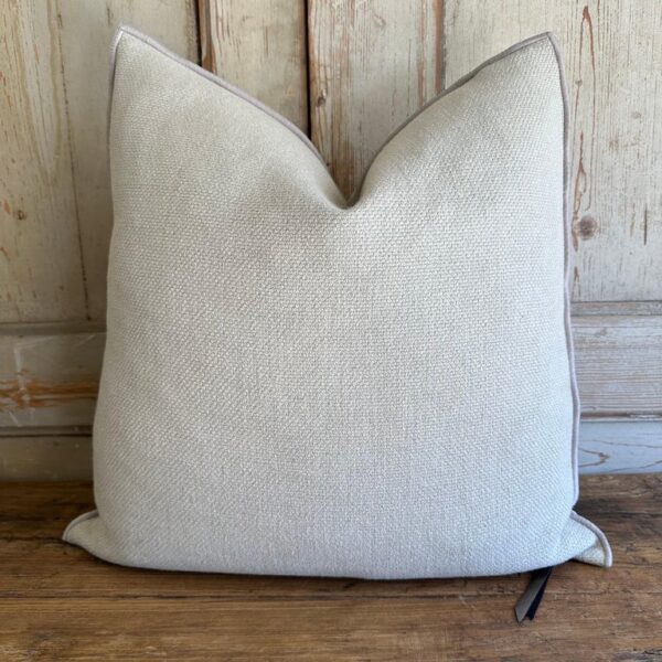 Fromentera French Linen Accent Pillow – Ciment