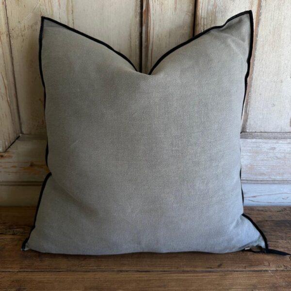 Stone Wash French Linen Accent Pillow – Camo