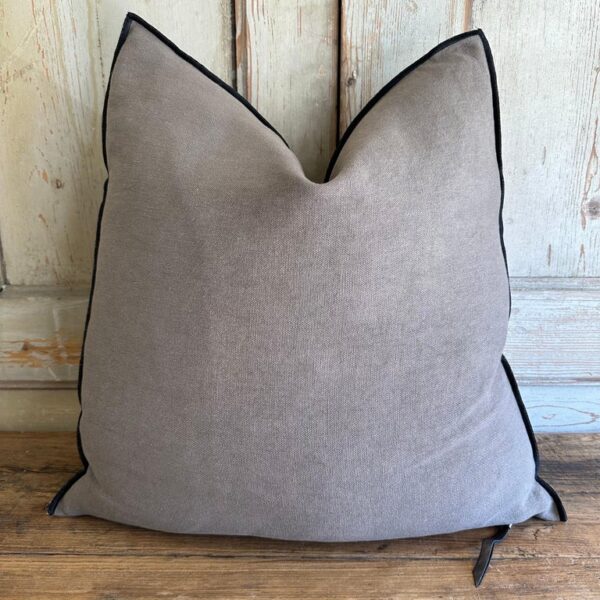 Stone Wash French Linen Accent Pillow-Ecorce