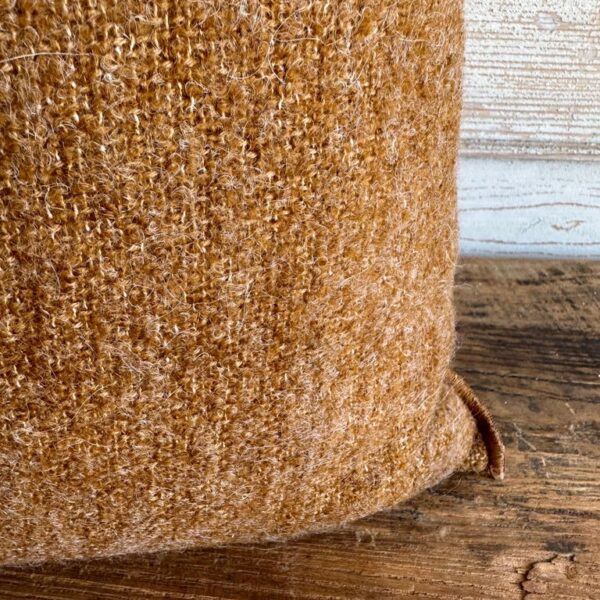 Bouclette French Wool Accent Pillow- Havane