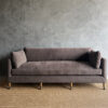 Rudin Linen Sofa - Cafe Noir