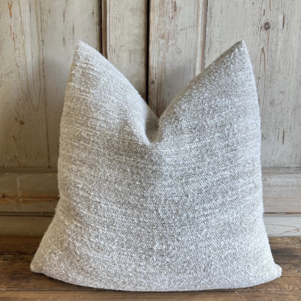 Nasha Pillow - Natural and White