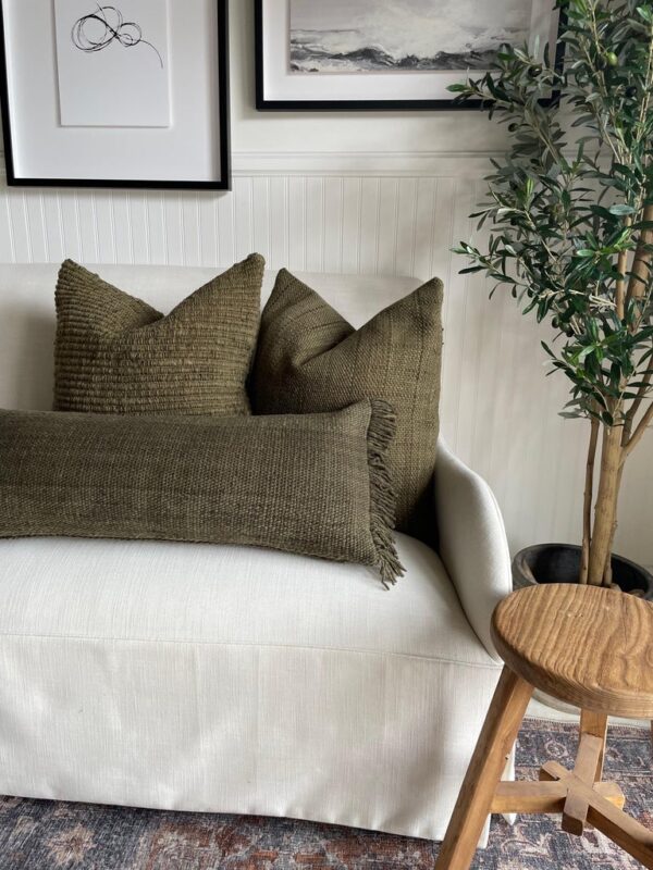 Villa Wool Pillow - Olive