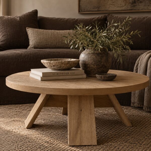 Caleb White Oak Coffee Table