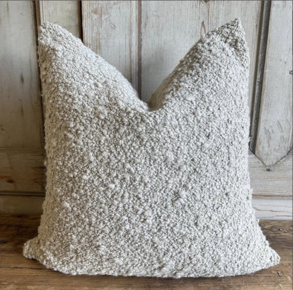 Kusama Bouclette Wool Pillow - Natural