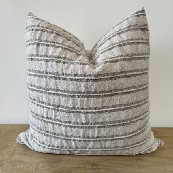 Low Stripe Pillow – Gray