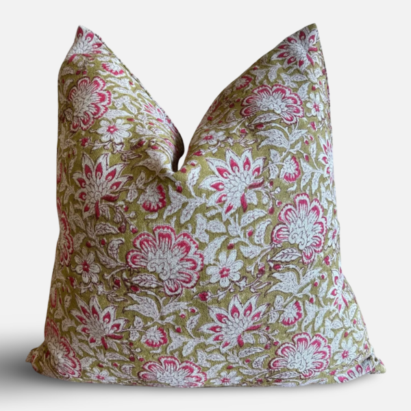 ZFS Kundan Ruby Pillow