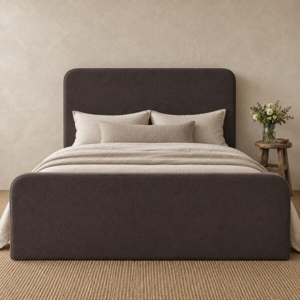 Laguna Bed Slip Covered - Cafe Noir