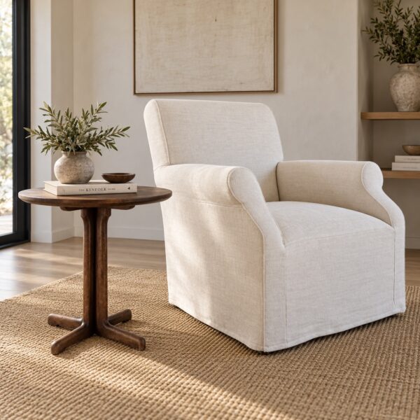 Leslie Round Table Vintage Oak