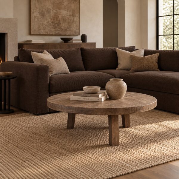 Luna Coffee Table Dark Natural - 50"