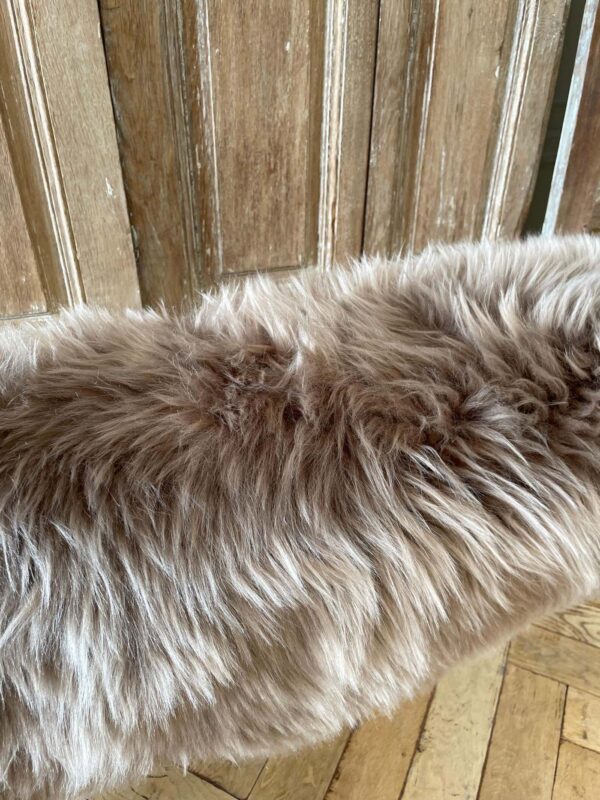 Natural Sheepskin Hide Rug or Throw - Taupe
