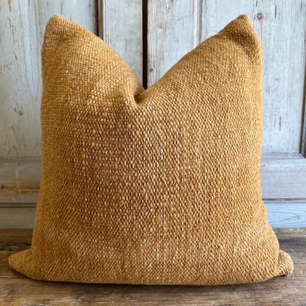 Makun Wool Pillow - Gold Moss