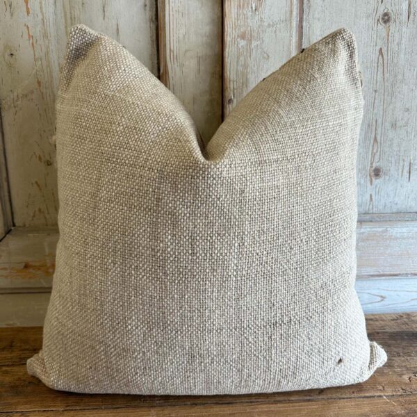 Feliz Wool Pillow - Oatmeal / Brown