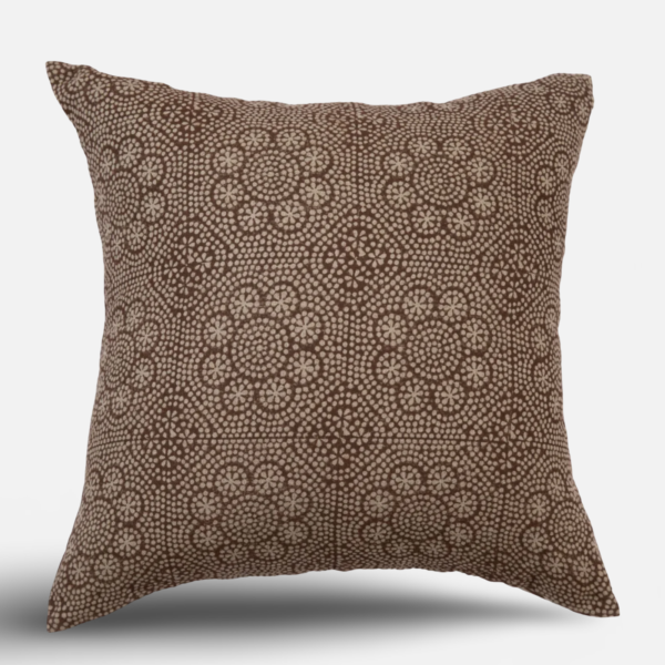 ZFS Wisteria Mocha Pillow