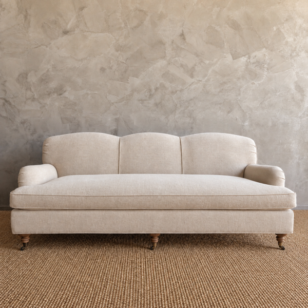 Modern English Sofa - Linen