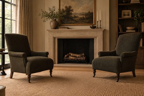 Alma Chair in Gabby Stripe Linen