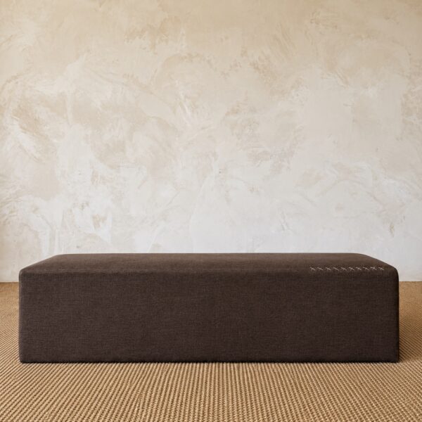 Berg Bench in Cafe Noir Linen