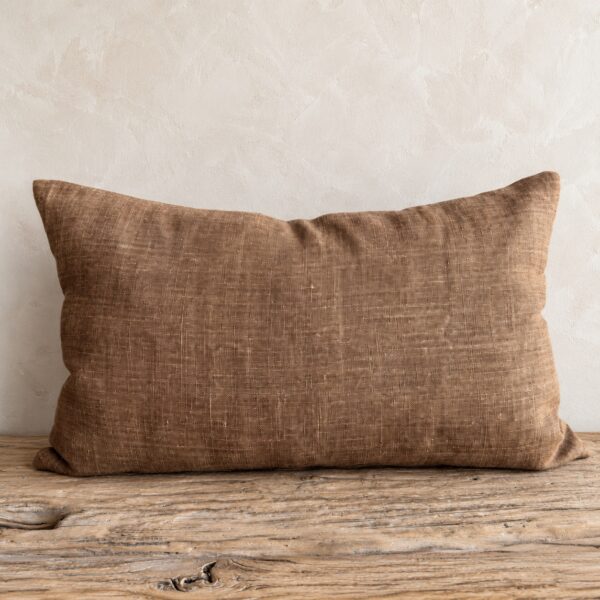 Belgian Linen Pillow - Bois